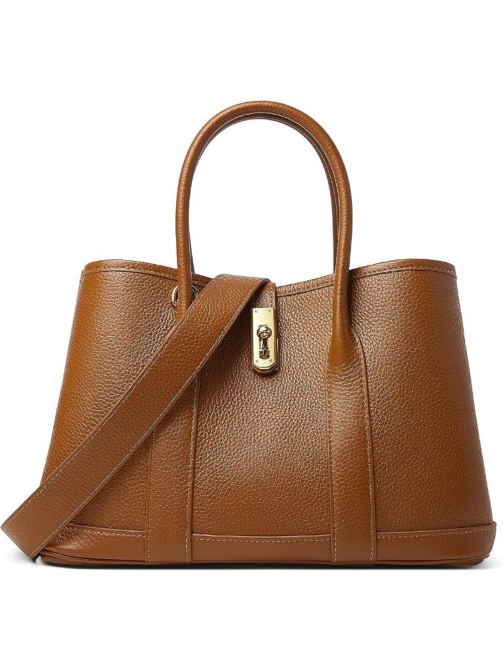 Stylish Leather Top Handle Satchel & Designer Tote Bag for Women - Chic